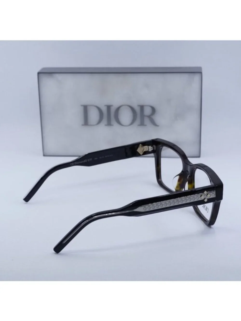 Dior CD DIAMONDO S1F 2000 Square Eyeglasses 55mm - Havana